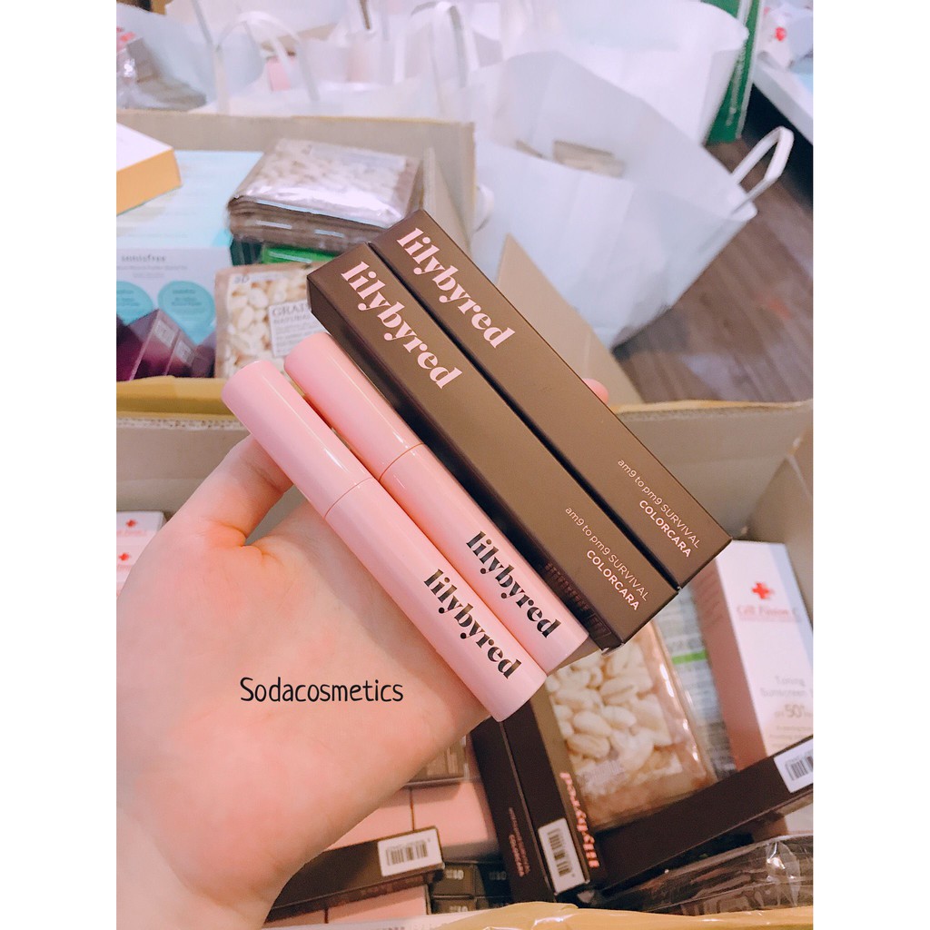 MASCARA CHỐNG TRÔI LILYBYRED MASCARA am9 to pm9 SURVIVAL COLORCARA