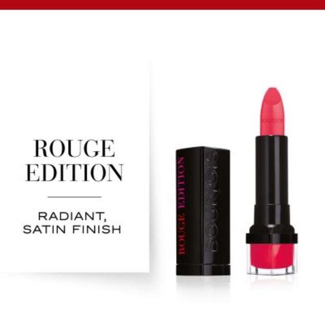 Son  lì dạng thỏi Bourjois Rouge Edition No.11 Fraise remix hồng san hô