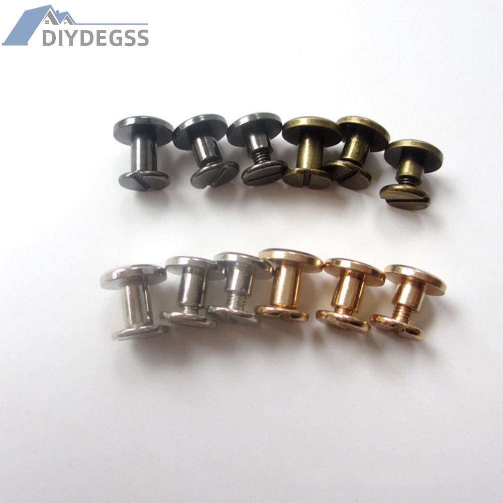 Bộ 20 Đinh Tán Bằng Đồng Thau Dùng Làm Thắt Lưng Da Diy