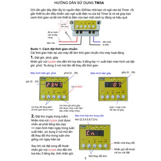 Công tắc hẹn giờ lập trình điện tử TM3A