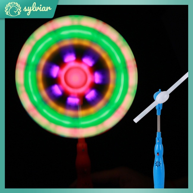 [sylviar] Đồ Chơi Chong Chóng Có Đèn LED Và Nhạc Hình Cối Xay Gió Cổ Điển Cho Trẻ Em