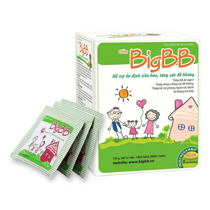 ✅ BigBB Cốm Em bé Xanh/Hồng