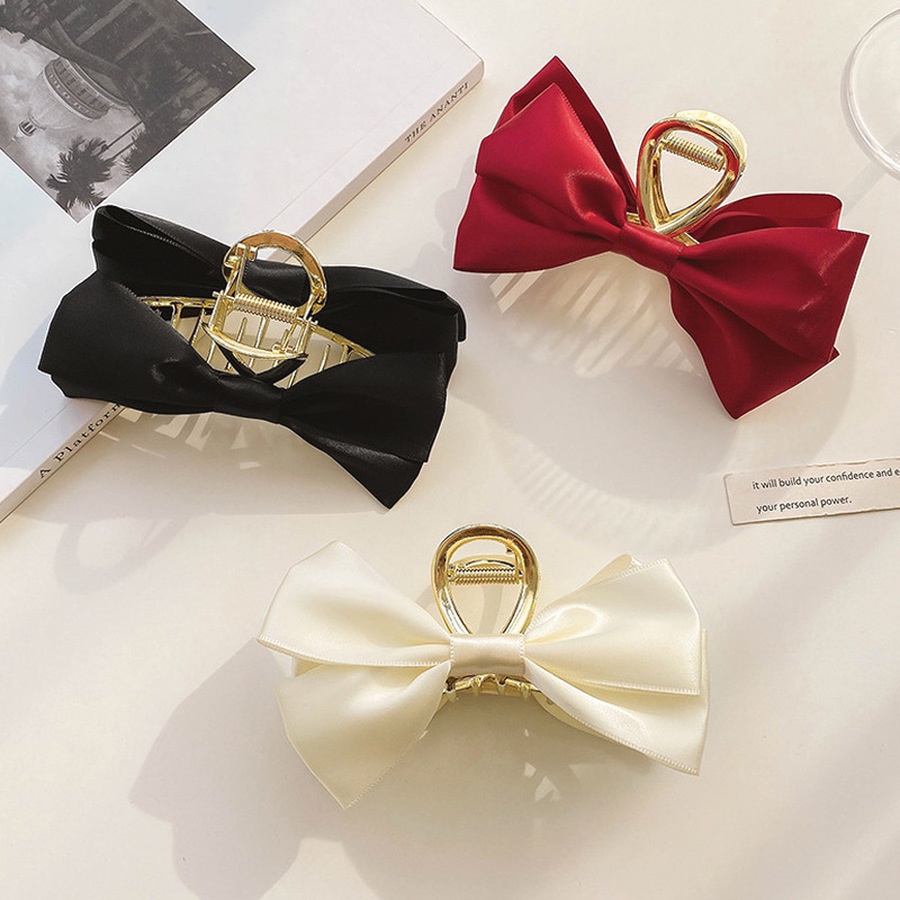 Kẹp Tóc Nơ Kim Loại 11.5cm Thời Trang Hàn Quốc Mới Cho Nữ