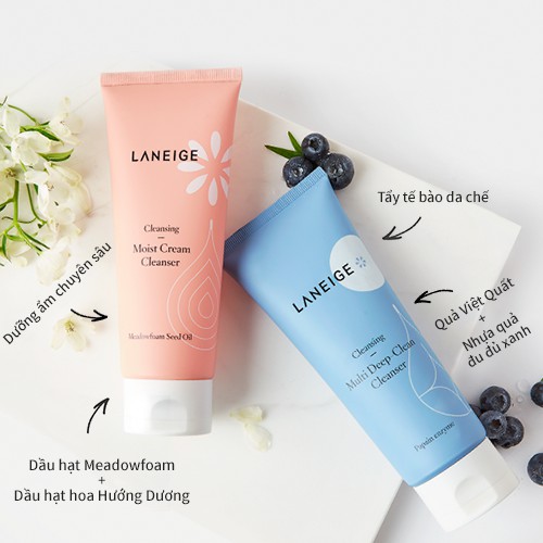 Sữa Rửa Mặt Laneige Multi Deep Clean Cleanser 150ml - Tạo Bọt Làm Sạch Sâu