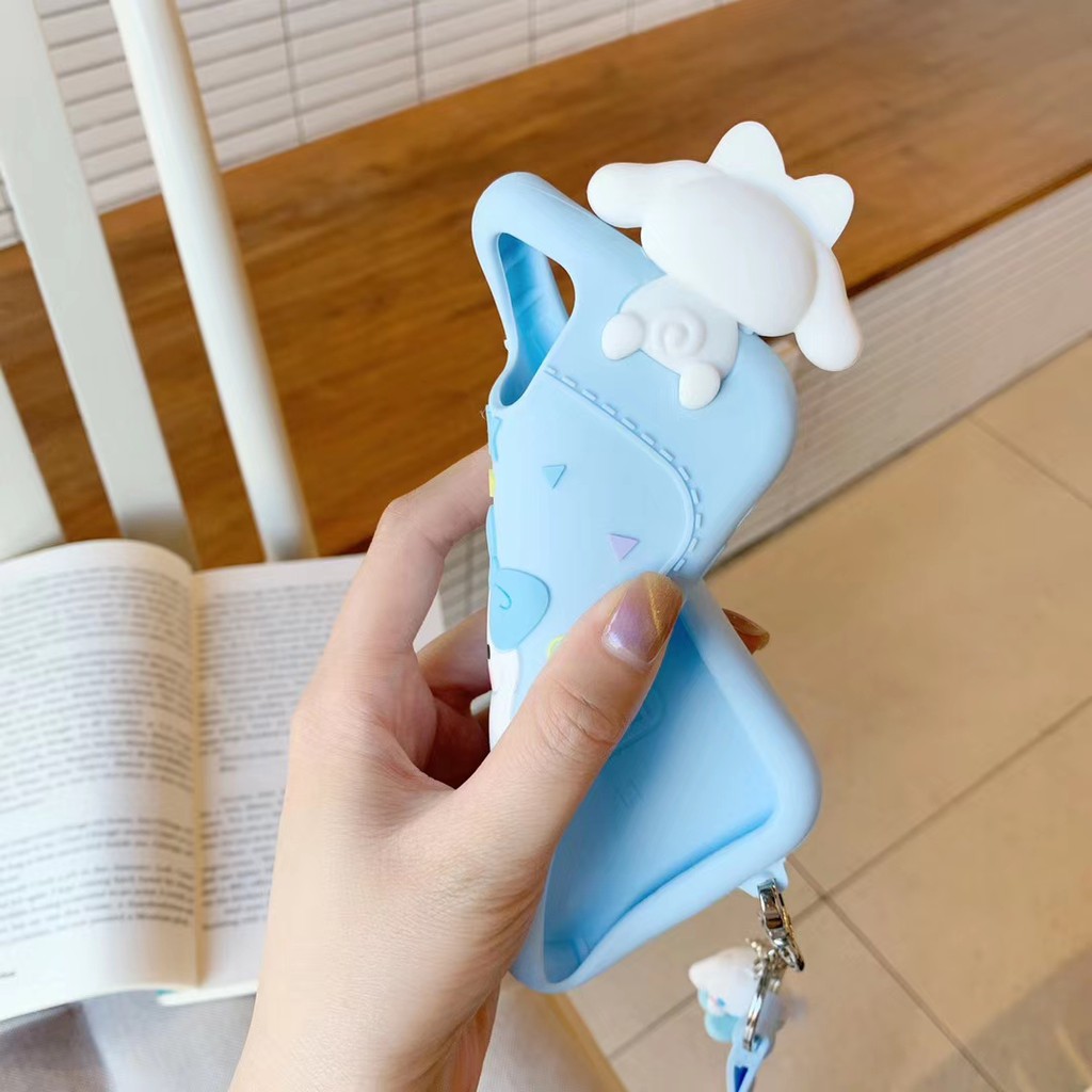 Ốp điện thoại nhựa mềm họa tiết chú thỏ Cinnamoroll cho iPhone12 mini 11 PRO MAX 6/6s 7/8plus SE2 X/XS XR XSMAX #HG2497