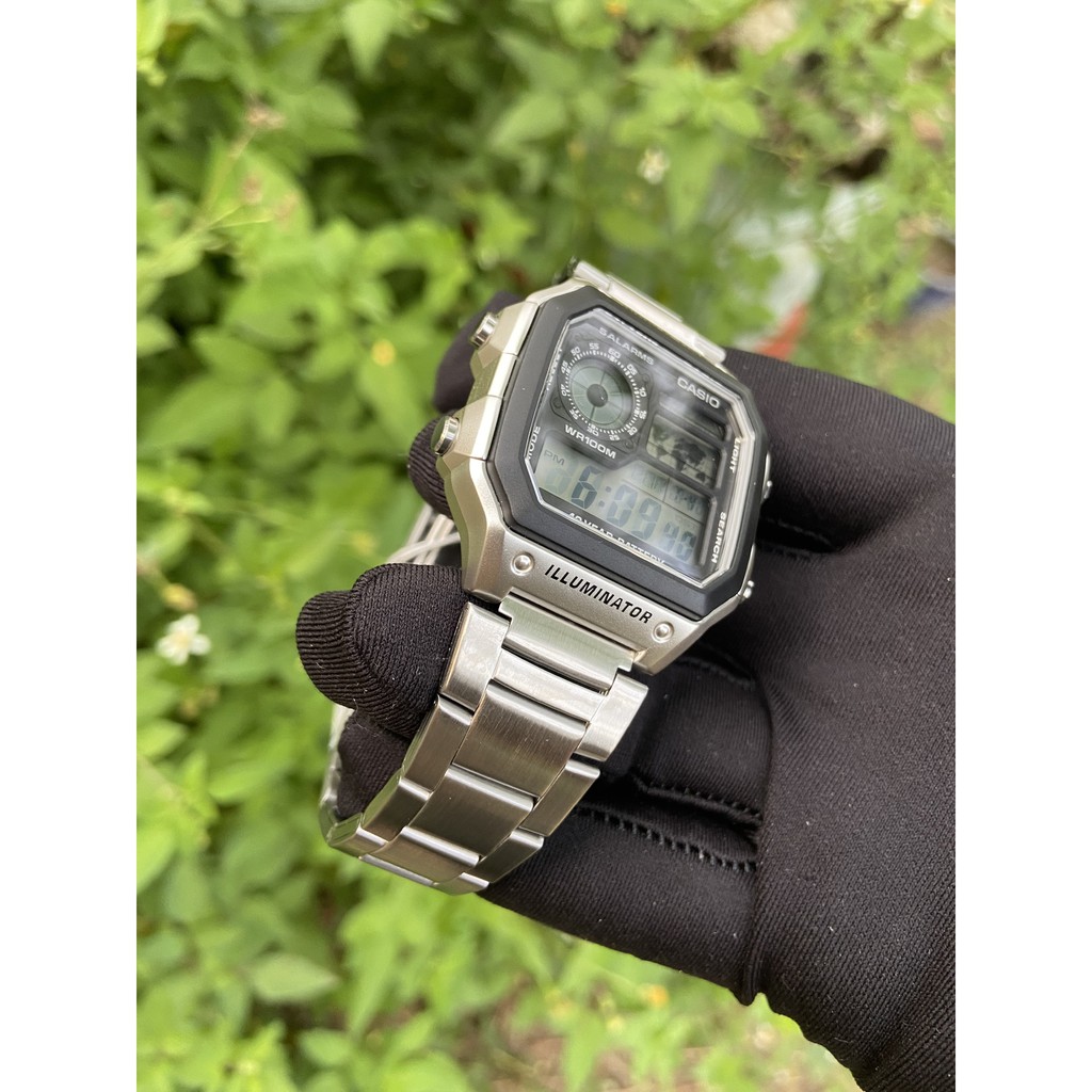 Đồng hồ nam Casio AE1200WHD dây kim loại