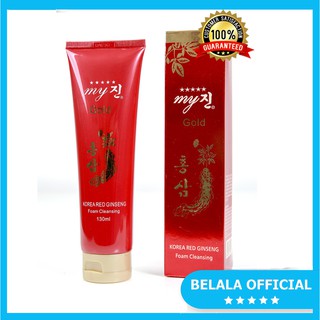 Sữa rửa mặt hàn quốc hồng sâm đỏ my gold 120ml