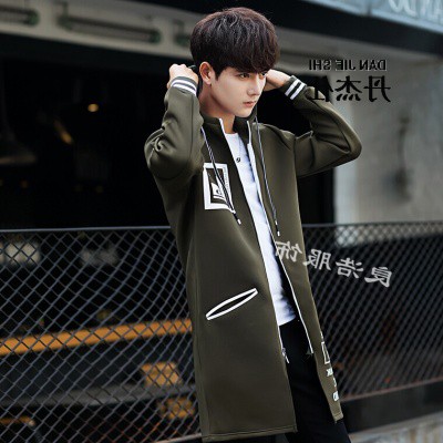 Áo khoác nam dáng dài có mũ oversize form rộng thời trang hàn quốc