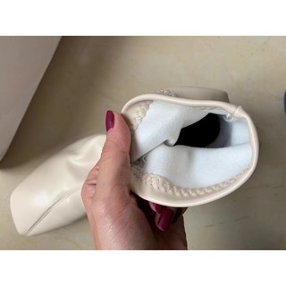 (Ảnh thật)Giày bốt cổ ngắn da mềm trẻ trung