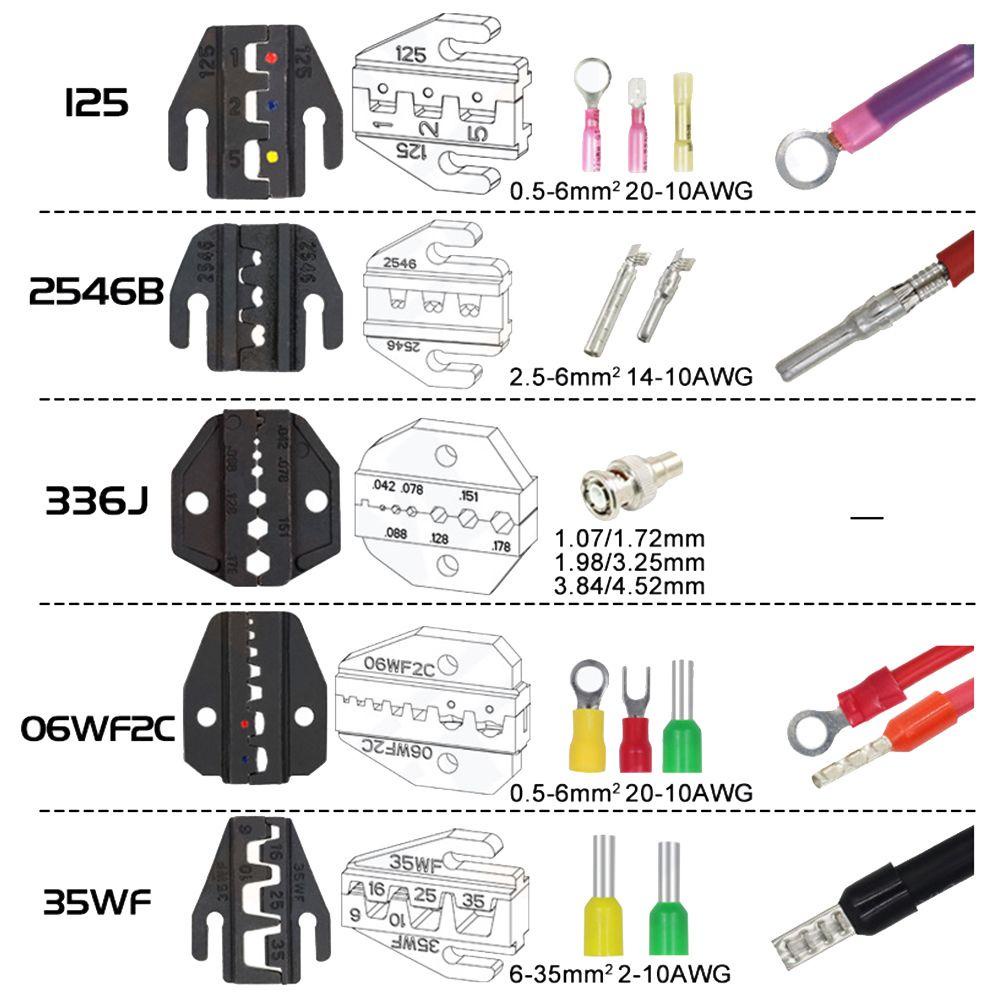 Bộ Kìm Uốn Dây Điện YF-06WF2C YF-03C Chuyên Dụng