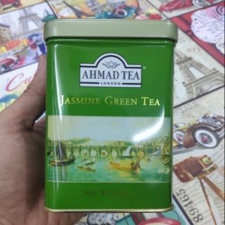 [T5/2024] Trà Ahmad Tea hộp sắt - Jasmine Grean Tea 100g