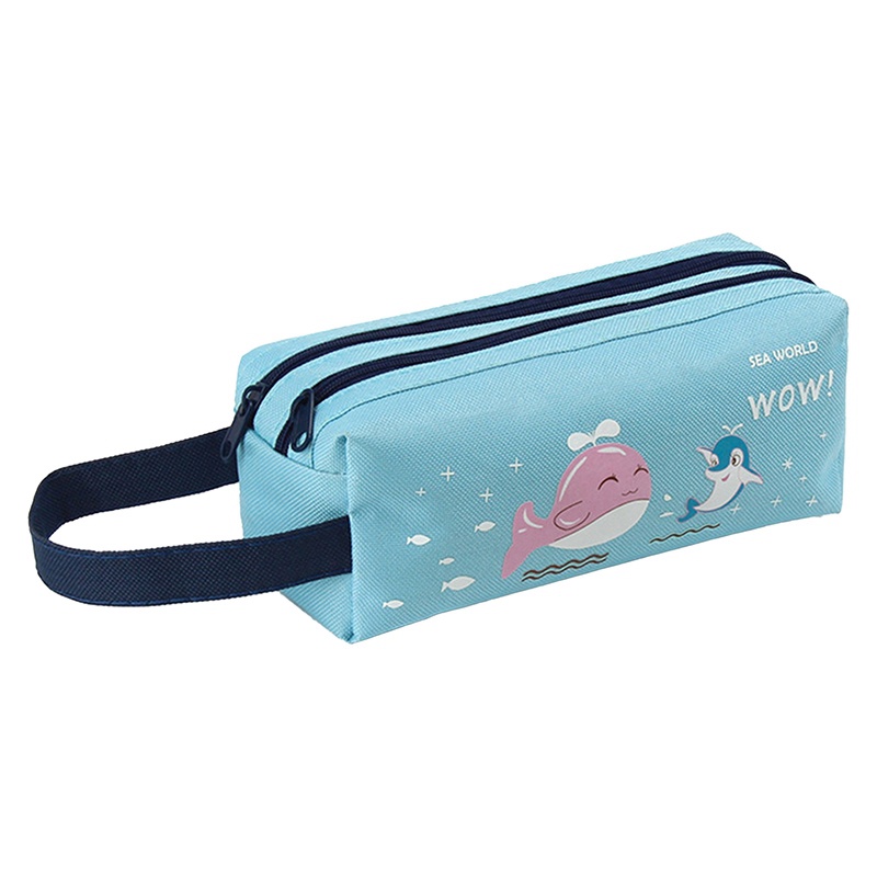 Túi Đựng Bút Chì Hai Lớp In Chữ Estuche Escolar Piornik Szkolny Cỡ Lớn Đa Năng