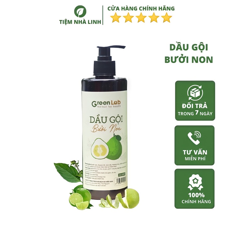 Dầu gội bưởi non Greenlab dung tích 500ml