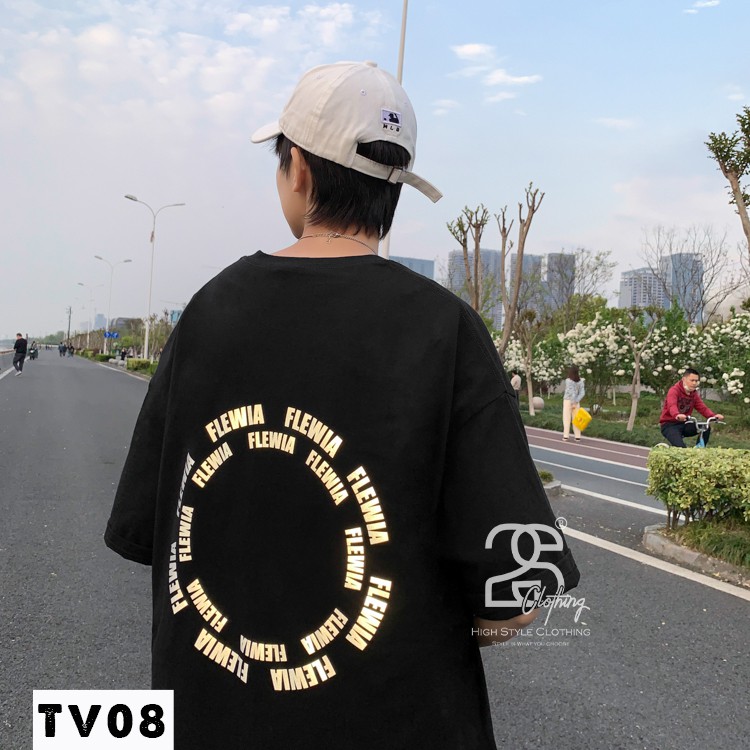 Áo Thun Đen Nữ Nam Form Rộng 2s Clothing Áo Phông Ulzzang Tay Lỡ Cotton Oversize Giá Rẻ In Phản Quang Ngầu TV08 | BigBuy360 - bigbuy360.vn