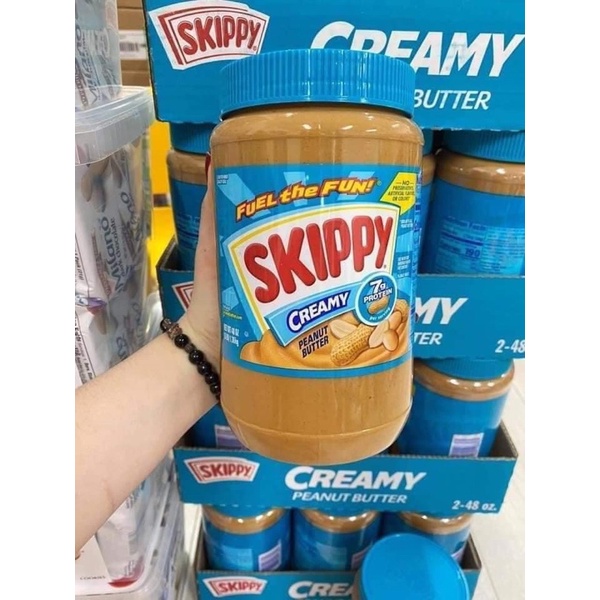 Bơ đậu phộng Skippy Creamy Super Chunk 1,36kg Mỹ