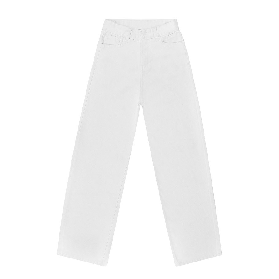 Quần Jean ống rộng nữ màu trắng Don't Kill My Vibe - White Daddy Jean| K14-Q1