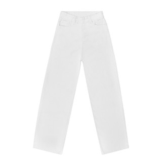 Quần Jean ống rộng nữ màu trắng Don't Kill My Vibe | White Daddy Jean