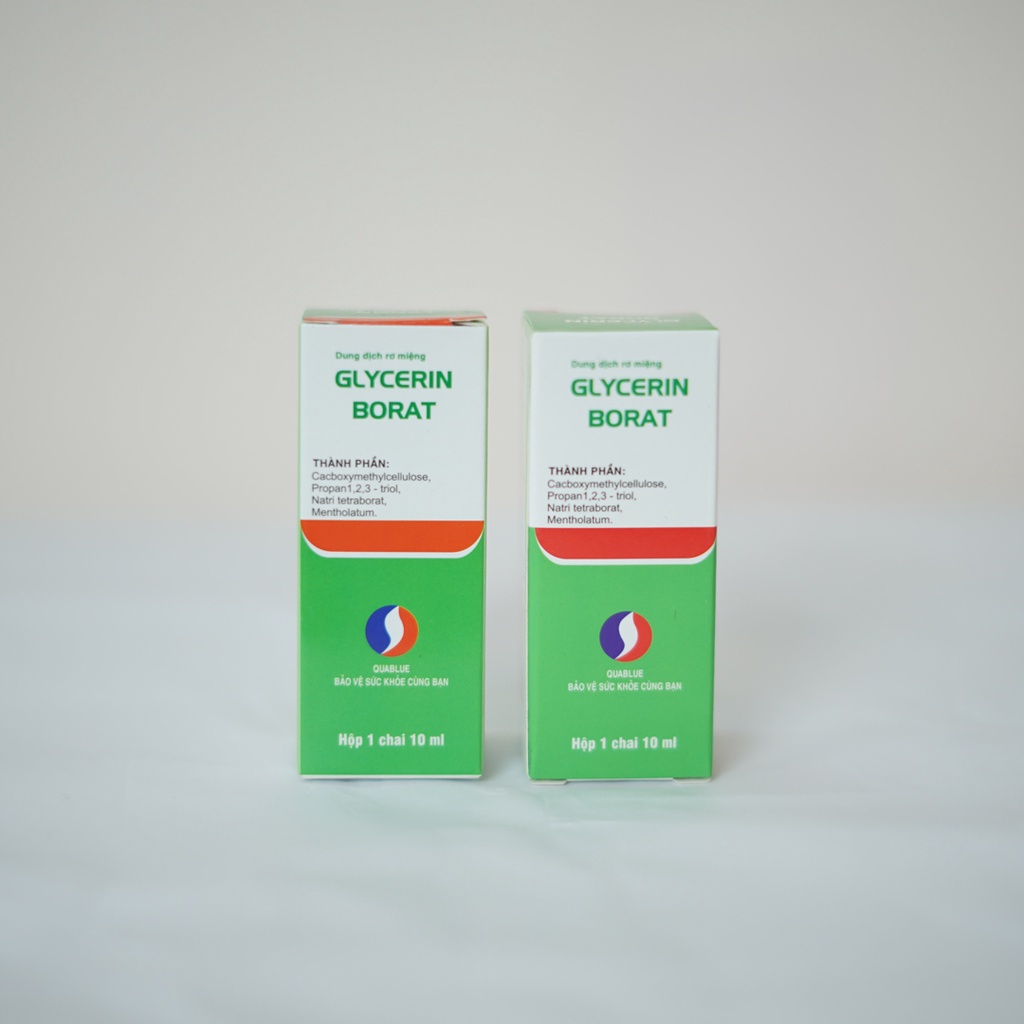 GLYCERIN BORAT - Hộp 1 chai 10ml - bôi miệng, lưỡi