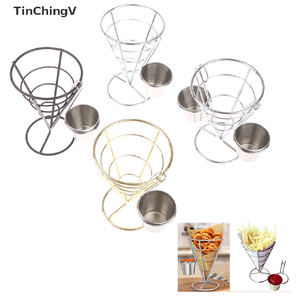 1 Rổ Đựng Khoai Tây Chiên / Khoai Tây Chiên / Khoai Tây Chiên Hình Nón