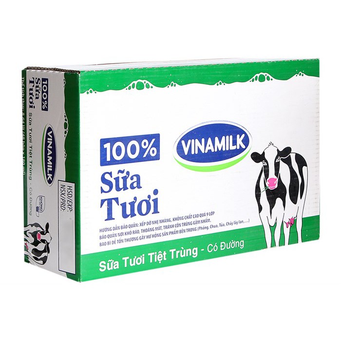 Sữa tươi 100% Vinamilk thùng 48 hộp x 110ml