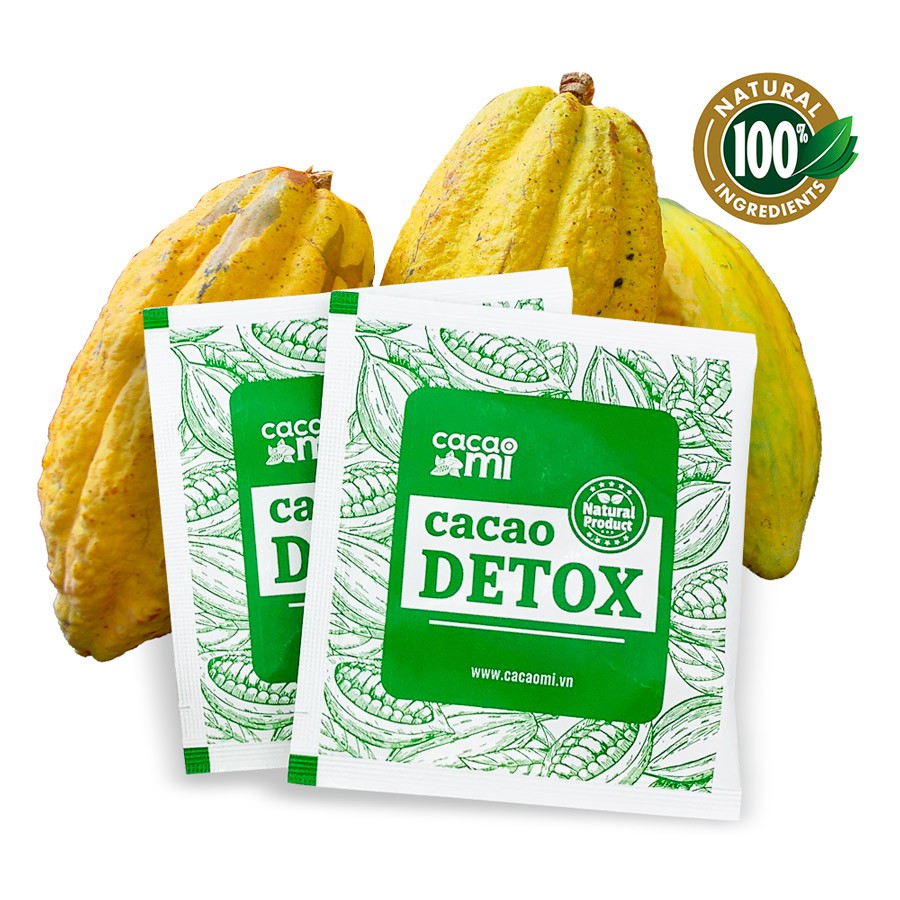 [Mã LT50 giảm 50k đơn 250k] Combo 2 gói dùng thử Cacao Detox CacaoMi giảm cân, thanh lọc cơ thể, đẹp da, chống lão hóa