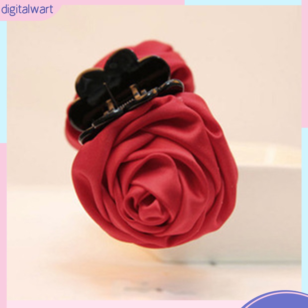 Kẹp Tóc Hoa Hồng Vải Thời Trang Cho Nữ