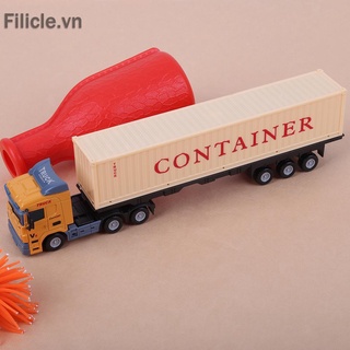 Đồ chơi 1:43 Alloy Construction Vehicle Model Simulation Container Truck Model Toy
