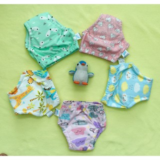 Combo 5 Quần bỏ bỉm - 6 lớp Goodmama size 80 90 100 cho bé từ 5-14kg