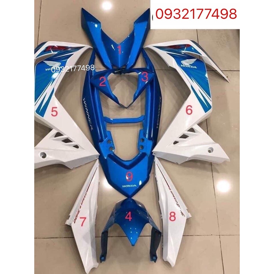 DÀN ÁO V1 XANH 2016  ZIN CHÍNH HÃNG HONDA