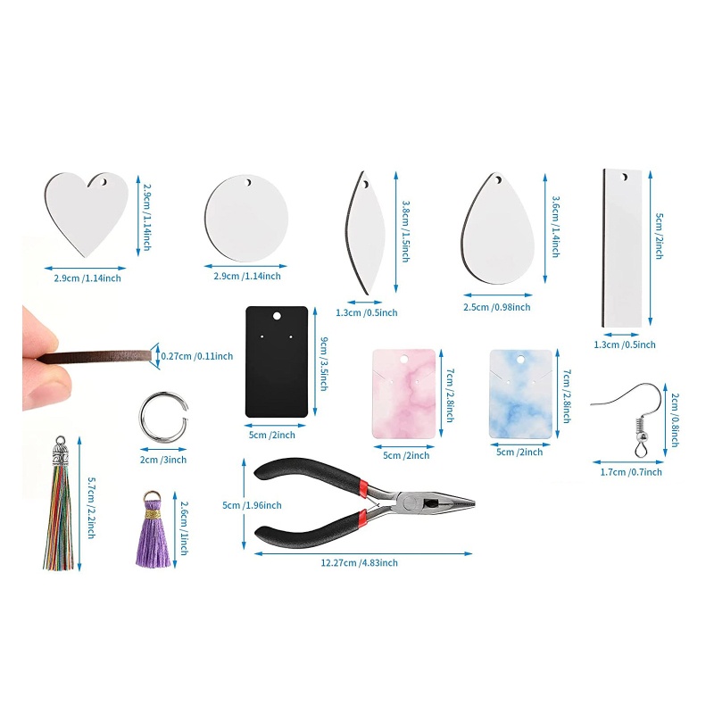 Flgo Khuyên Tai Chuyển Nhiệt Trống Nhiều Hình Dạng Có Vòng Nhảy