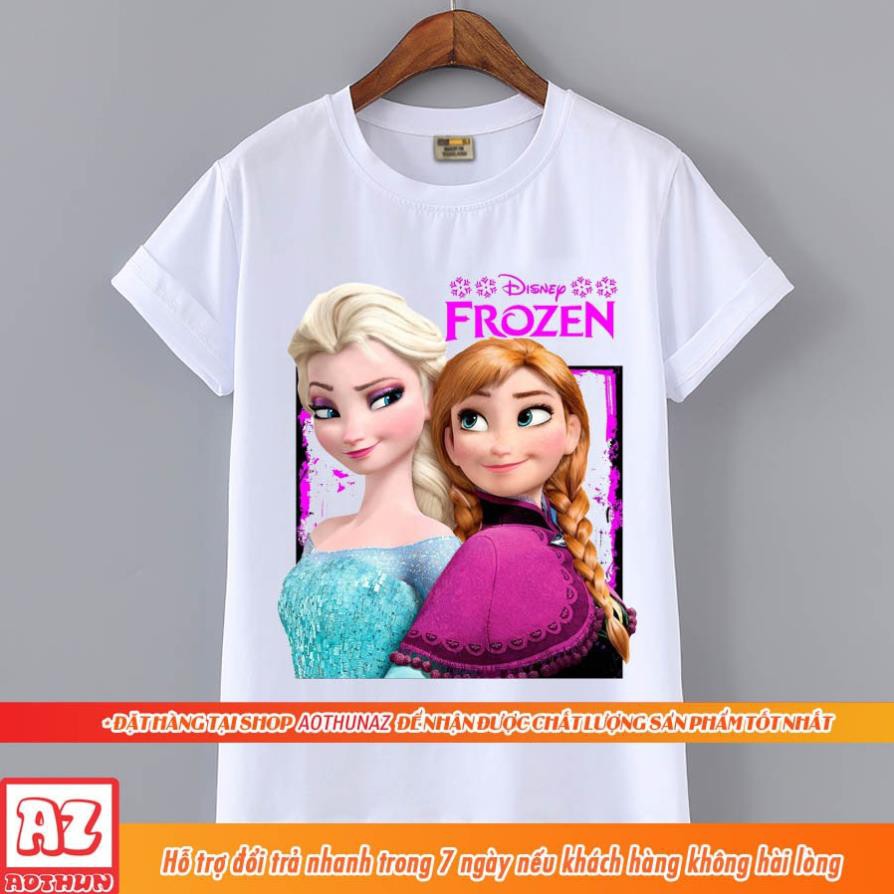 SALE SỐC Áo thun bé gái in hình Công chúa băng giá Elsa Frozen - Áo trẻ em M2623 giá tốt nhât