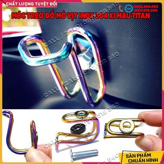 🥇 móc treo đồ mỏ vịt inox xi màu titan 🥇