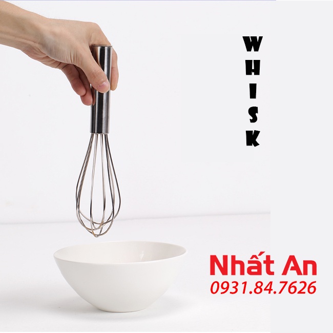 Dụng cụ đánh trứng inox cầm tay/ Whisk/ Phới đánh trứng