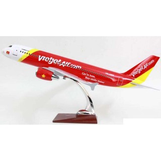 [M395-250] Mô Hình Máy Bay Tĩnh Airbus A320 Vietjet Air 20cm