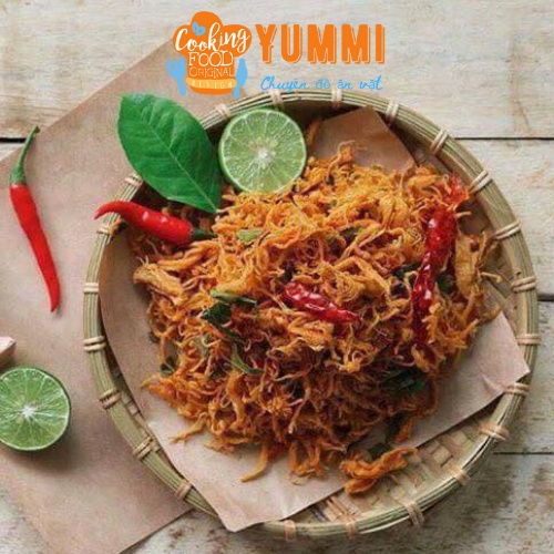 100g Đồ ăn vặt Hà Nội Khô gà lá chanh chuẩn vị truyền thống thơm ngon mê ly - Yummi store | BigBuy360 - bigbuy360.vn