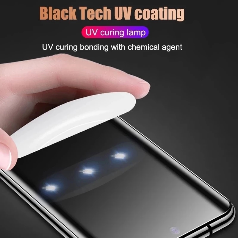 Kính cường lực toàn màn hình keo UV cho Samsung Galaxy ss S23 S22 S21 Plus Note 20 Ultra S20 S10 5G S9 S8 10 9 8 Plus 5G 4G 2022