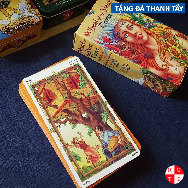 Bộ Bài Wheel Of The Year Tarot 78 Lá Bài Tặng File Tiếng Anh Và Đá Thanh Tẩy B11