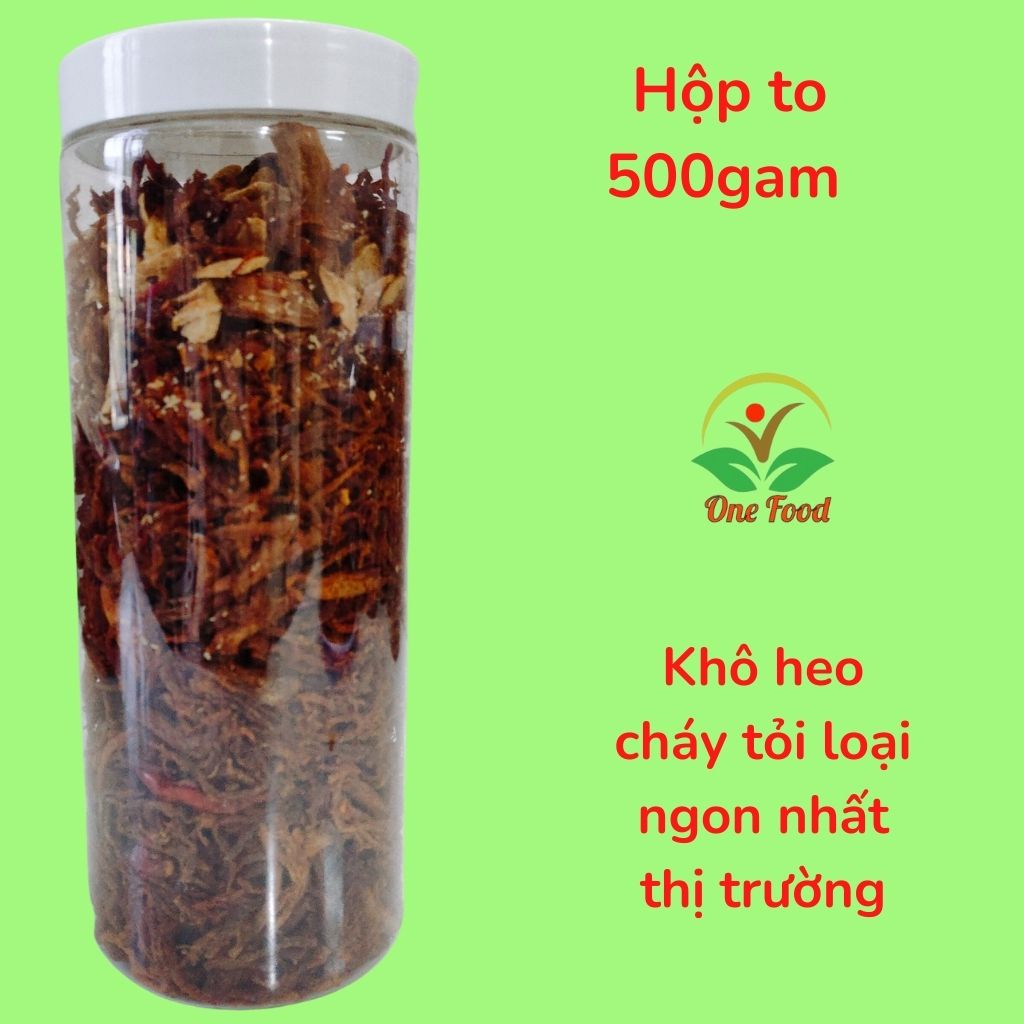 Khô Heo Cháy Tỏi Loại 1(thơm ngon, đậm vị), khô heo Xé Sợi, Đồ Ăn Vặt Hà Nội,OneFood68