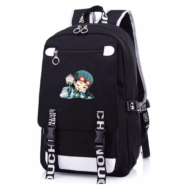 Balo nam nữ in hình KHỔNG MINH THÍCH ĐI QUẨY anime chibi Thiết kế thông minh cặp sách đi học