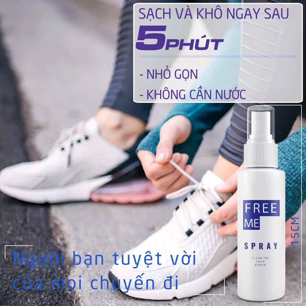 Tẩy ố đế giày Freeme, vệ sinh giày siêu sạch, tẩy trắng giày, dành cho giầy thể thao, giầy vải, dép - Nhập khẩu Hàn Quốc