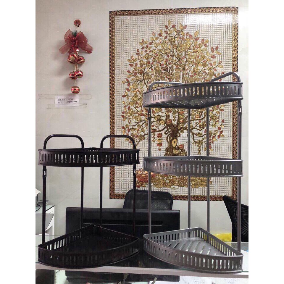 Giá nhà bếp 3 tầng, 2 tầng