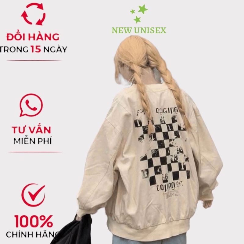 Áo Khoác Bomber Nam Nữ Nhung Tăm Họa Tiết Caro Cực Chất - TP535 [NewUnisex]