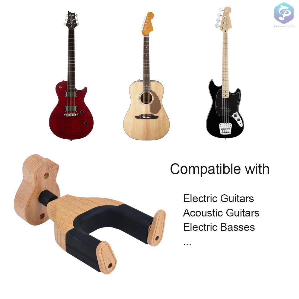 Giá Đỡ Đàn Guitar Điện / Acoustic / Bass Bằng Gỗ Gắn Tường Tiện Dụng