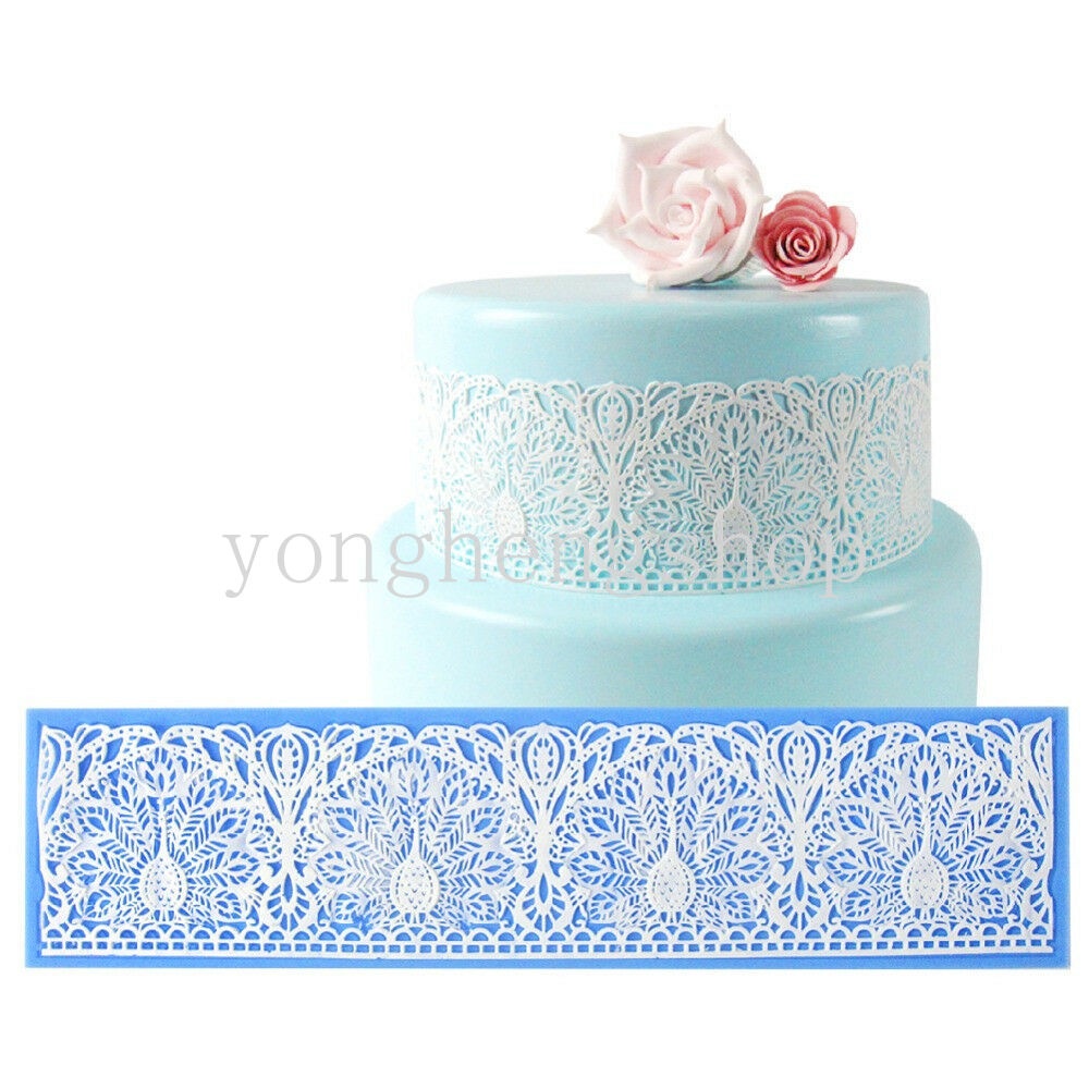 Khuôn Silicone Tạo Hình Ren Hoa Trang Trí Bánh
