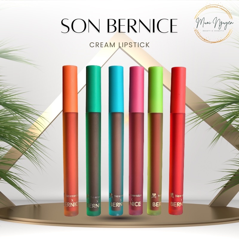 Son kem lì Bernice 2022 vỏ mới nhất 34 màu mẫu mới nhất