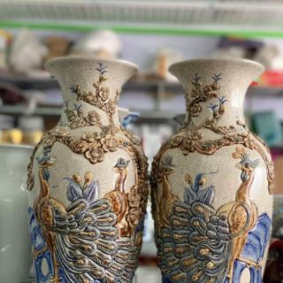 Lọ hoa men rạn bát tràng ( giá 1 chiếc)