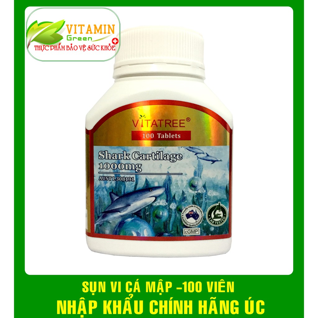 VIÊN UỐNG BỔ KHỚP VITATREE SHARK CARTILAGE 1000MG | NHẬP KHẨU CHÍNH HÃNG ÚC