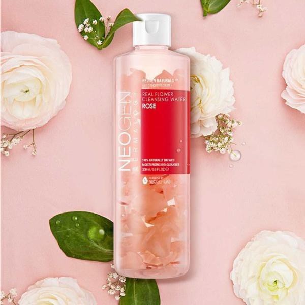 Nước Tẩy Trang Hoa Hồng Dưỡng Ẩm, Làm Sạch Sâu Neogen Dermalogy Real Flower Cleansing Water ROSE 300ml