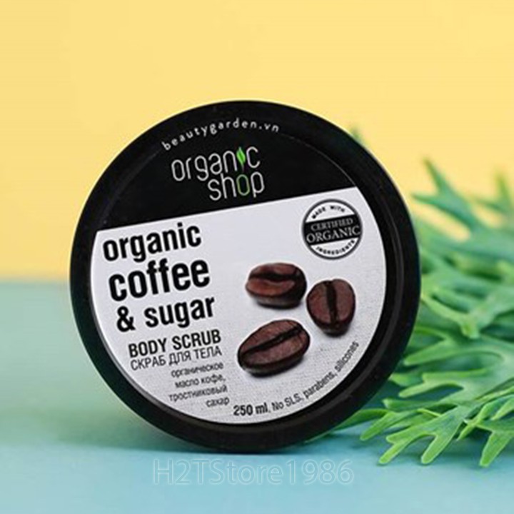 Tẩy da chết toàn thân Organic Coffee &amp; Sugar Body Scrub