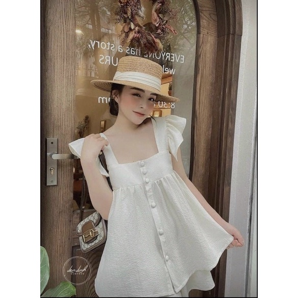 Set đồ nữ mùa hè, bộ đồ nữ áo ba lỗ 2 màu cách điệu